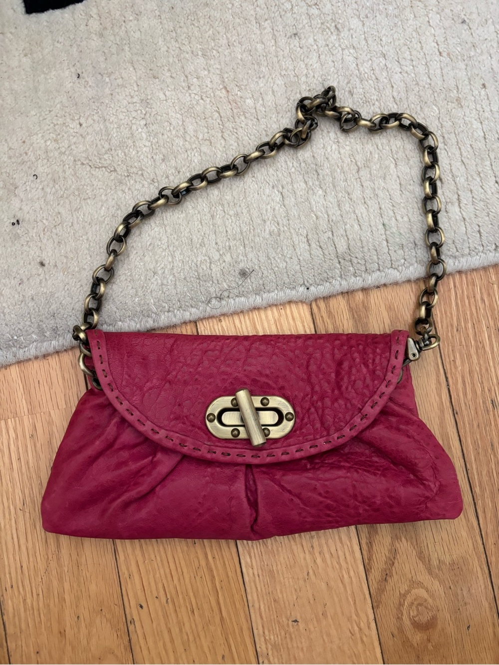 Carla Mancini fuchsia handbag / purse